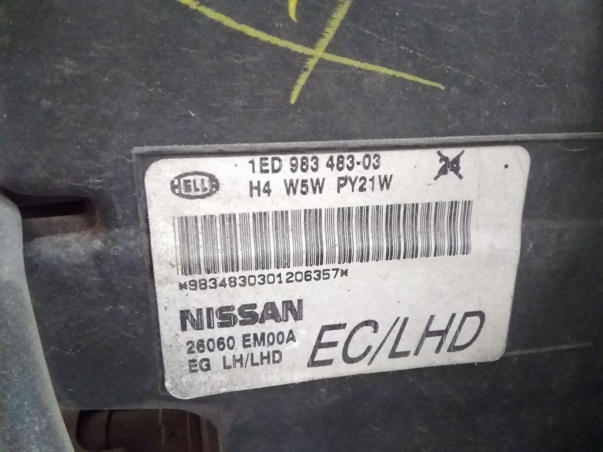 Nissan Tiida C11 original Scheinwerfer links Halogen mit LWR BJ2009 tr&uuml;b