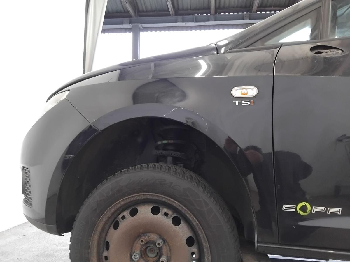 Seat Ibiza ST Kombi 6J original Kotfl&uuml;gel vorn links LZ9Y phantomschwarz BJ2012