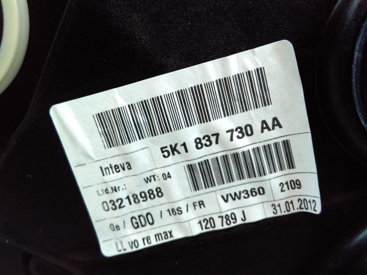 VW Golf 6 original Fensterheber vorn rechts 5-türig elektrisch BJ2012