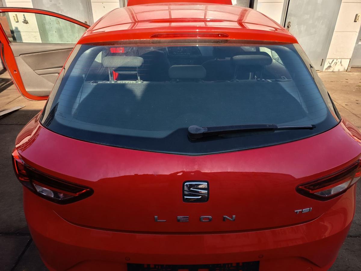 Seat Leon III Limousine original Heckklappe mit Scheibe S3H Purrot Bj2014