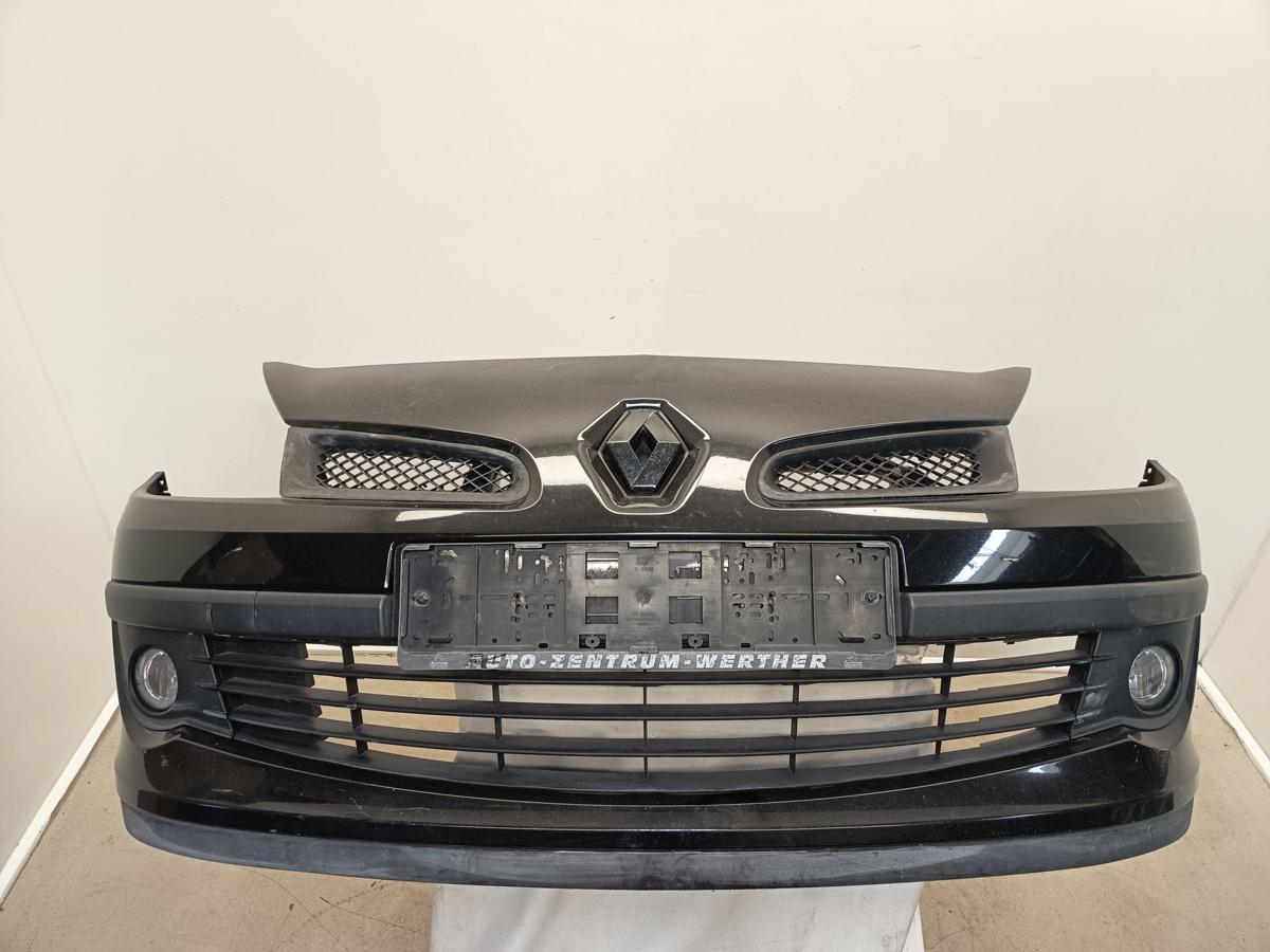 Renault Clio III original Stoßstange Fänger vorn/Front 676 Perlmuttschwarz Bj 06