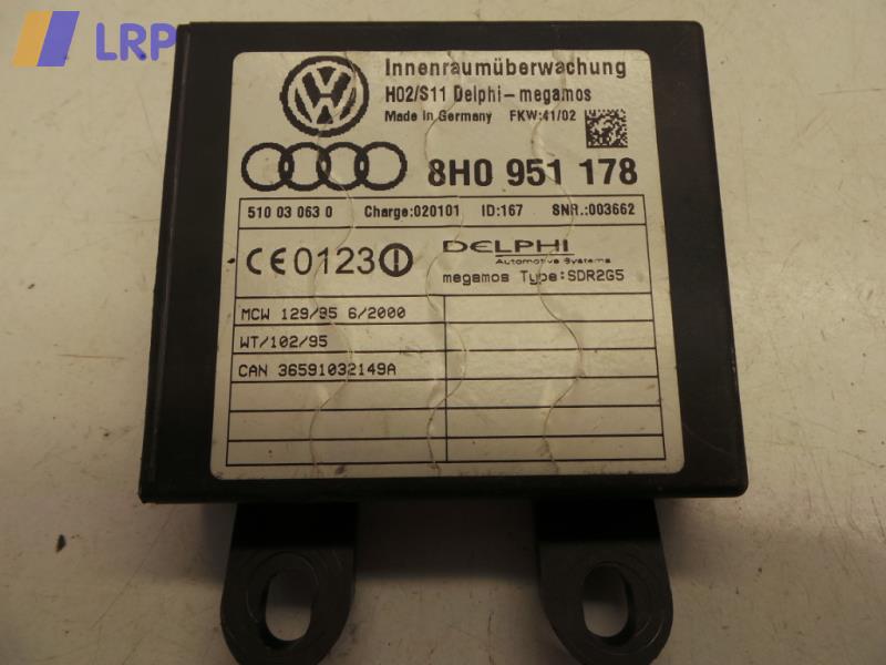 Audi A4 Steuergerät Innenraumüberwachung 8H0951178 Cabrio