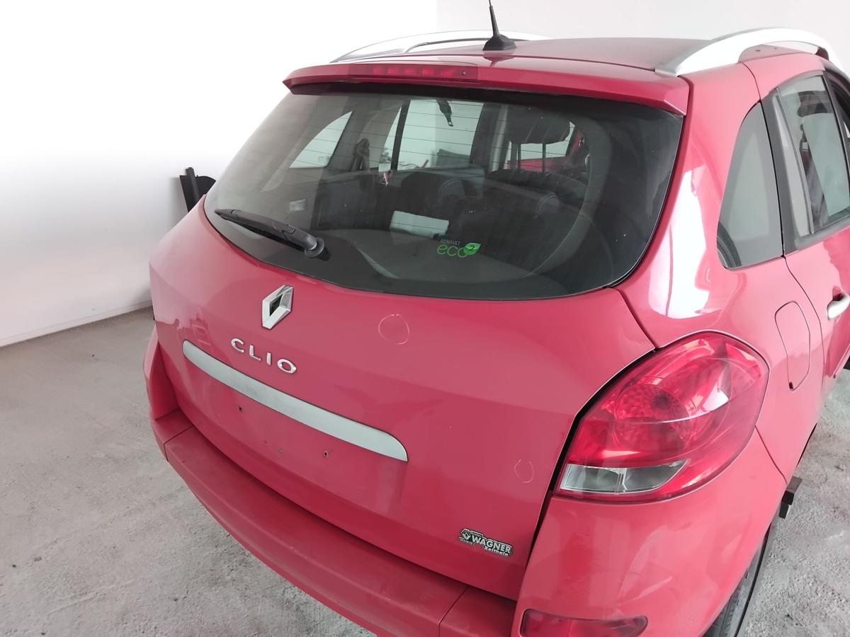 Renault Clio 3 Grandtour Heckklappe OV727 spanisch rot mit Heckscheibe BJ2009