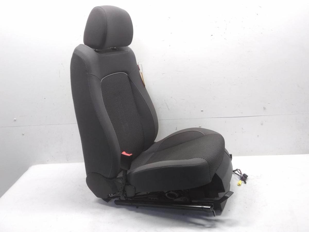 Seat Altea 5P Sitz vorn links Fahrersitz beheizt Stoff dunkelgrau Bj.2014