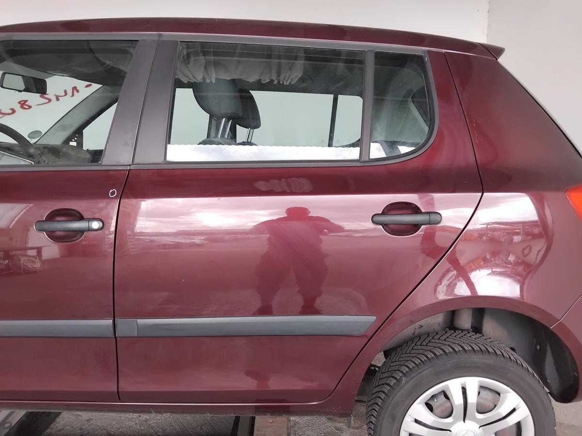 Skoda Fabia 2 T&uuml;r hinten links Limo Flie&szlig;heck LF3X Rosso Brunello BJ2013