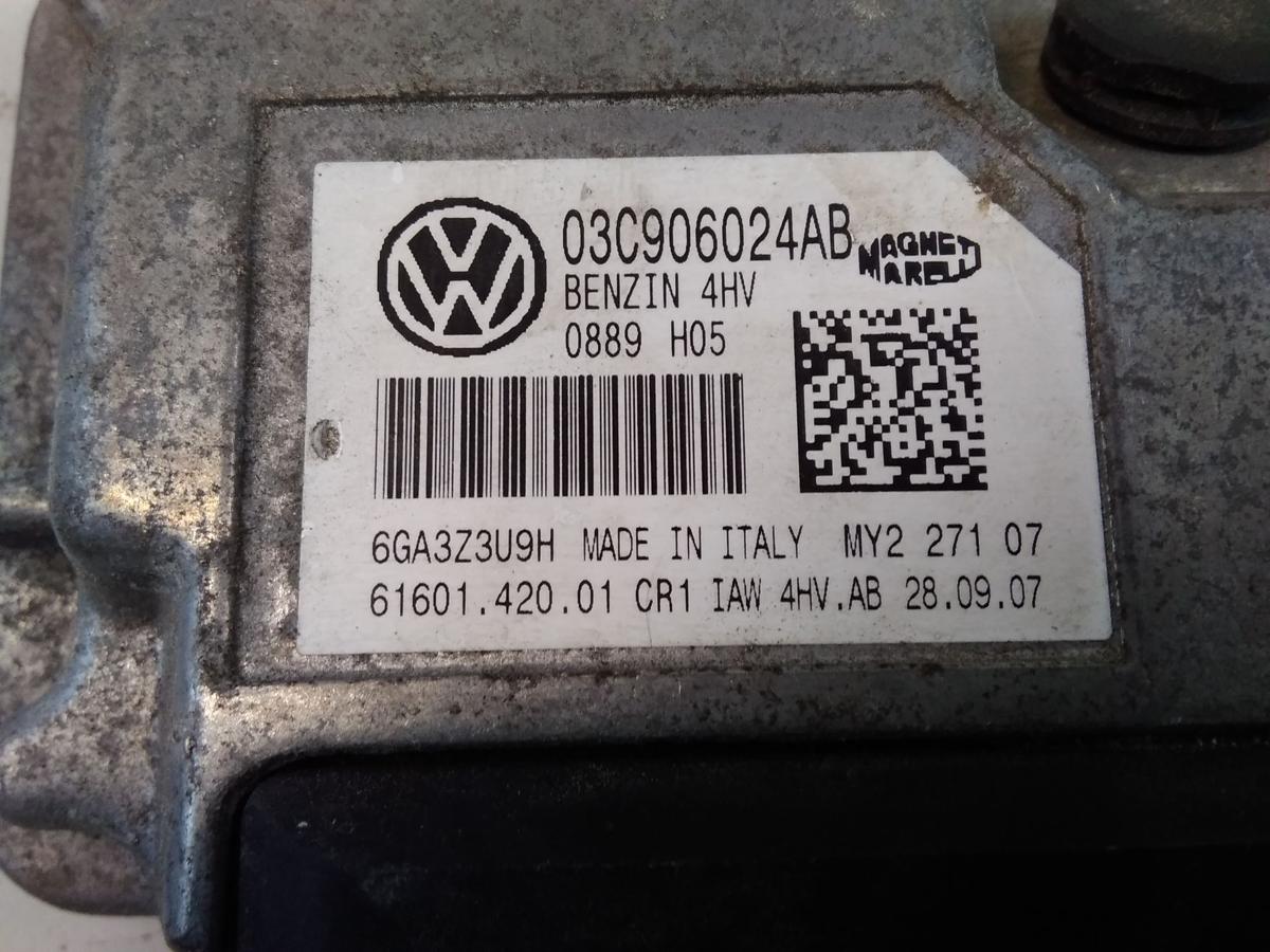 Skoda Fabia 6Y Steuergerät Motor 03C906024AB 6160142001 MAGNETI MARELLI BJ2007