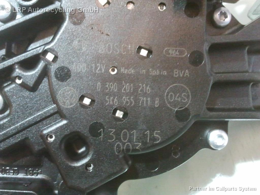 VW Golf Plus Heckwischermotor 5K6955711B 0390201216 BOSCH BJ2013