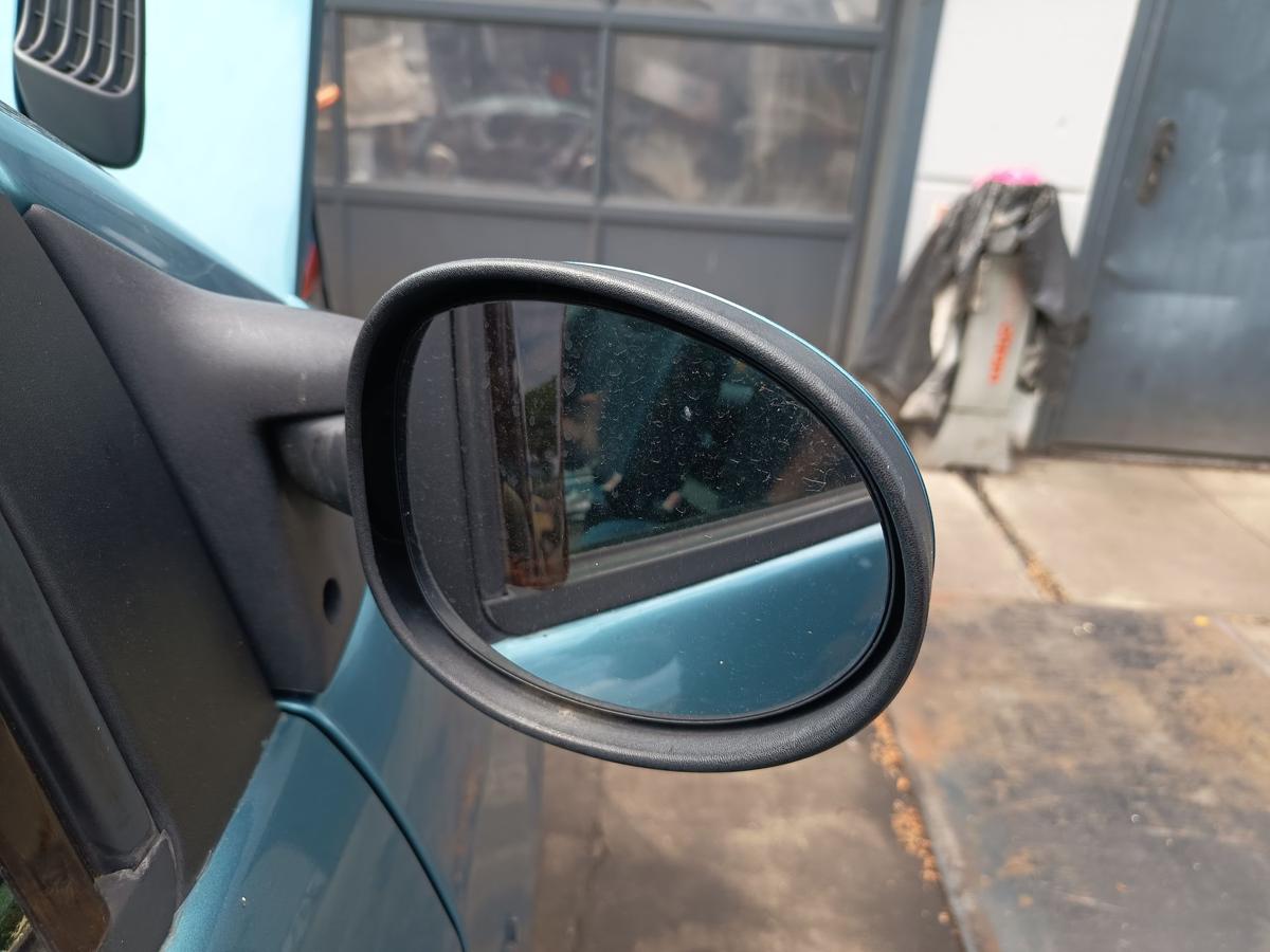 Renault Twingo C06 orig Au&szlig;enspiegel rechts elektrisch TEF47 Zykladenblau Bj 02