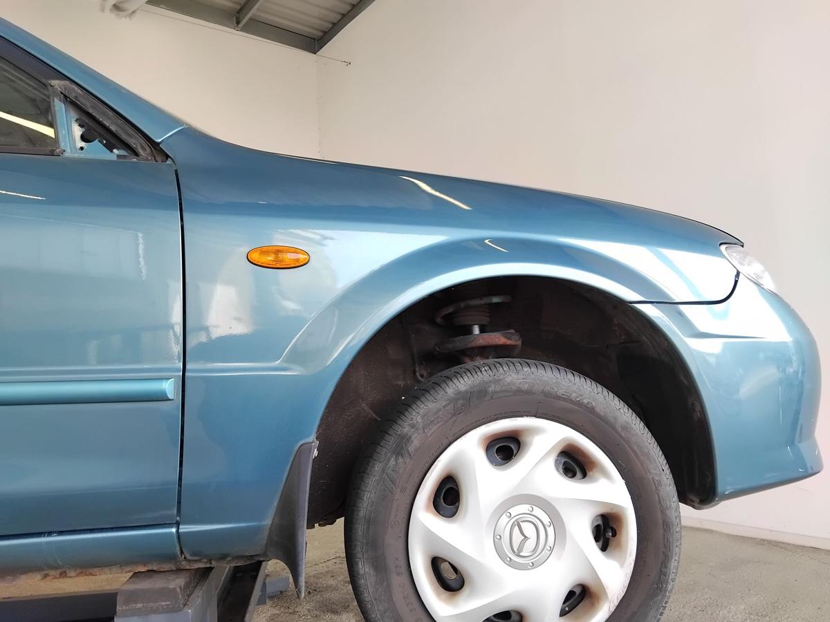 Mazda 323F BJ original Kotfl&uuml;gel vorn rechts 23G orient green pearl BJ2001