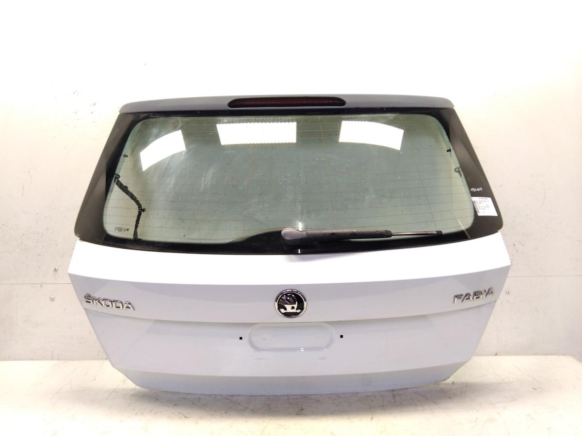 Skoda Fabia 3 III NJ Heckklappe LF9F Laser White mit Scheibe Steilheck BJ2014