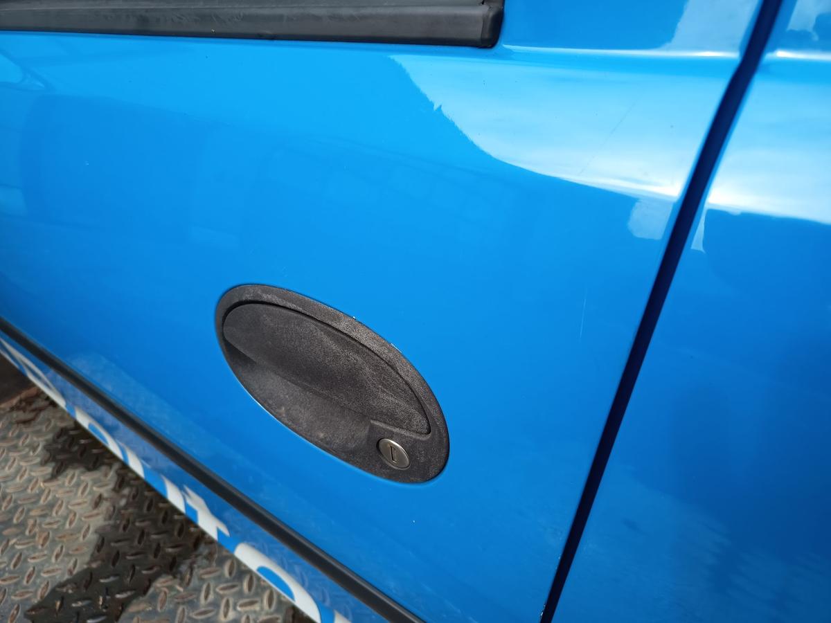 Opel Corsa C 3t&uuml;rer original T&uuml;r links Fahrer Z20A Arubablau Bj 2001