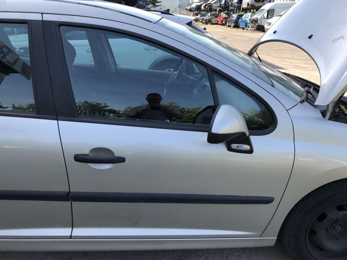 Peugeot 207 SW Typ WE T&uuml;r vorn rechts Beifahrert&uuml;r Roh ETS Gris Cendre Metallic