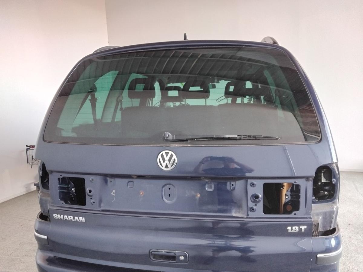 VW Sharan 7M Heckklappe LD5G Dark Iron Blue mit Heckscheibe Facelift BJ2009