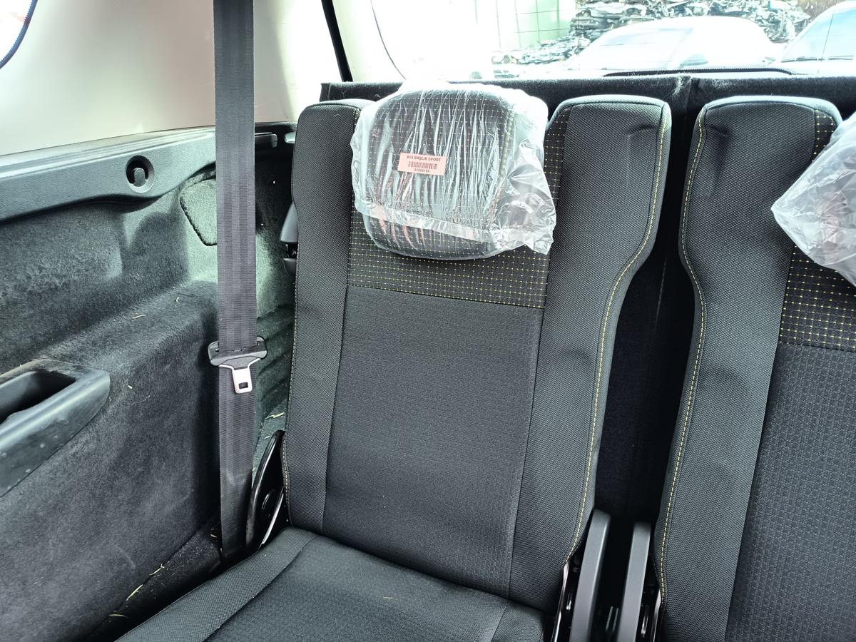 Renault Grand Scenic 3 original R&uuml;cksitze Reihe 3 komplett Stoff grau Bj 2009