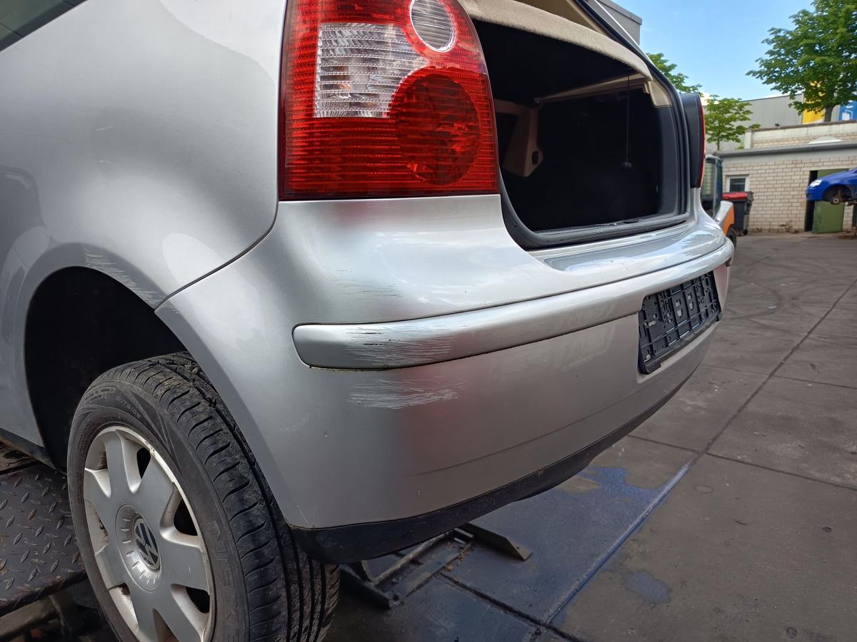 VW Polo 9N1 original Sto&szlig;stange F&auml;nger hinten Heck A7W Reflexsilber Bj 2003