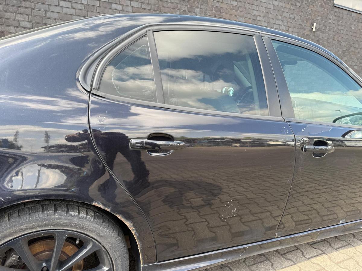 Saab 9-3 YS3F original Tür hinten rechts 298 Jet Black Rohbau Limo BJ08