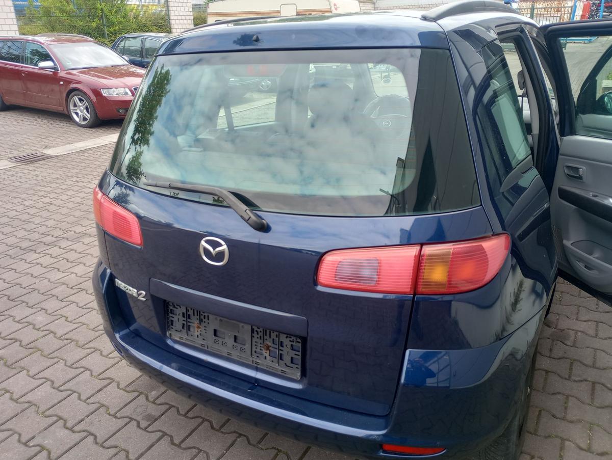 Mazda 2 DY orig Heckklappe mit Scheibe Kofferraum 27R Ozeanblau Bj 2004