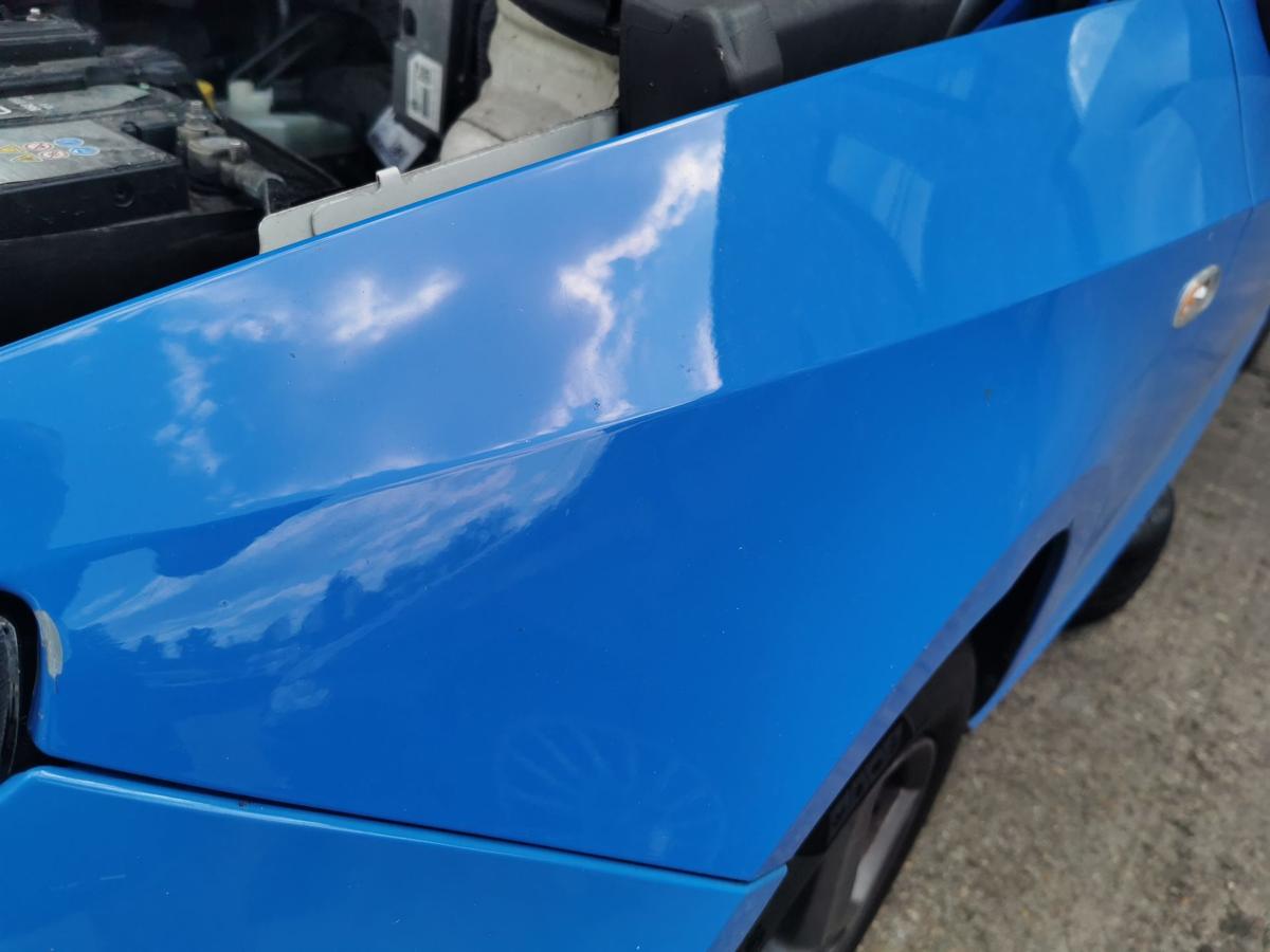 Seat Ibiza 6J Kotflügel Fender Seitenwand vorn links blau TEXT BILDER