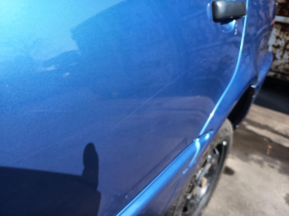 VW Vento 1HX original T&uuml;r hinten links Fond Fahrerseite R5V Fjordblau Bj 1996