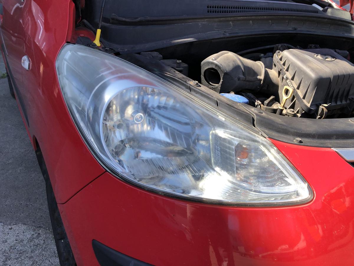Hyundai i10 PA Scheinwerfer rechts Frontscheinwerfer Halogen Tr&uuml;bung