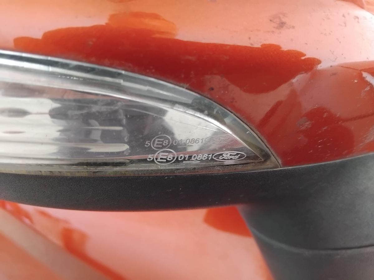 Ford Fiesta JA8 orig Au&szlig;enspiegel rechts elektrisch anklappbar BJ2010 tangorot