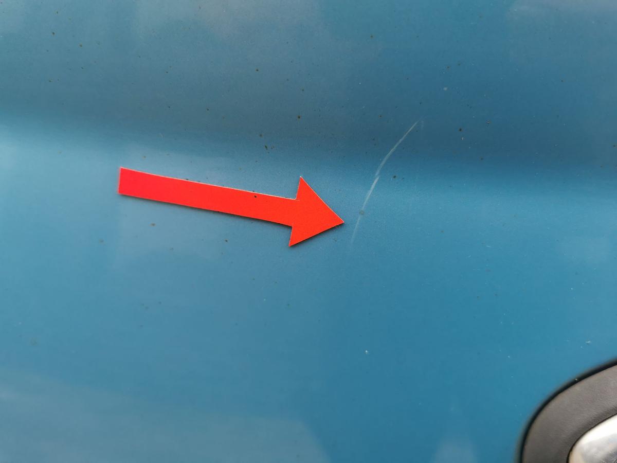Ford KA RU8 Heckklappe Klappe Deckel hinten mit Scheibe Scuba Blau ROHBAU
