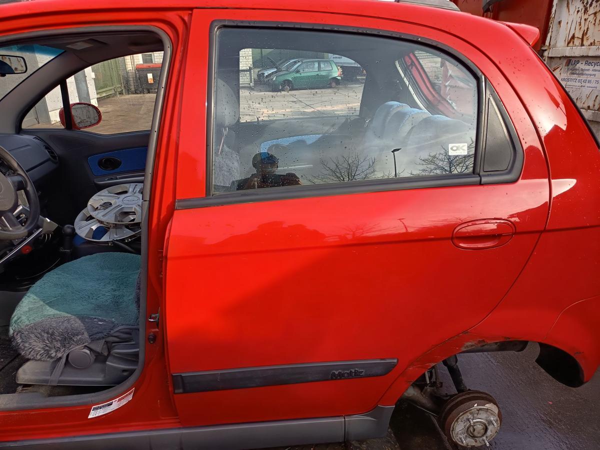 Chevrolet Matiz M200 original T&uuml;r hinten links Fond 71U Super red Bj 2009