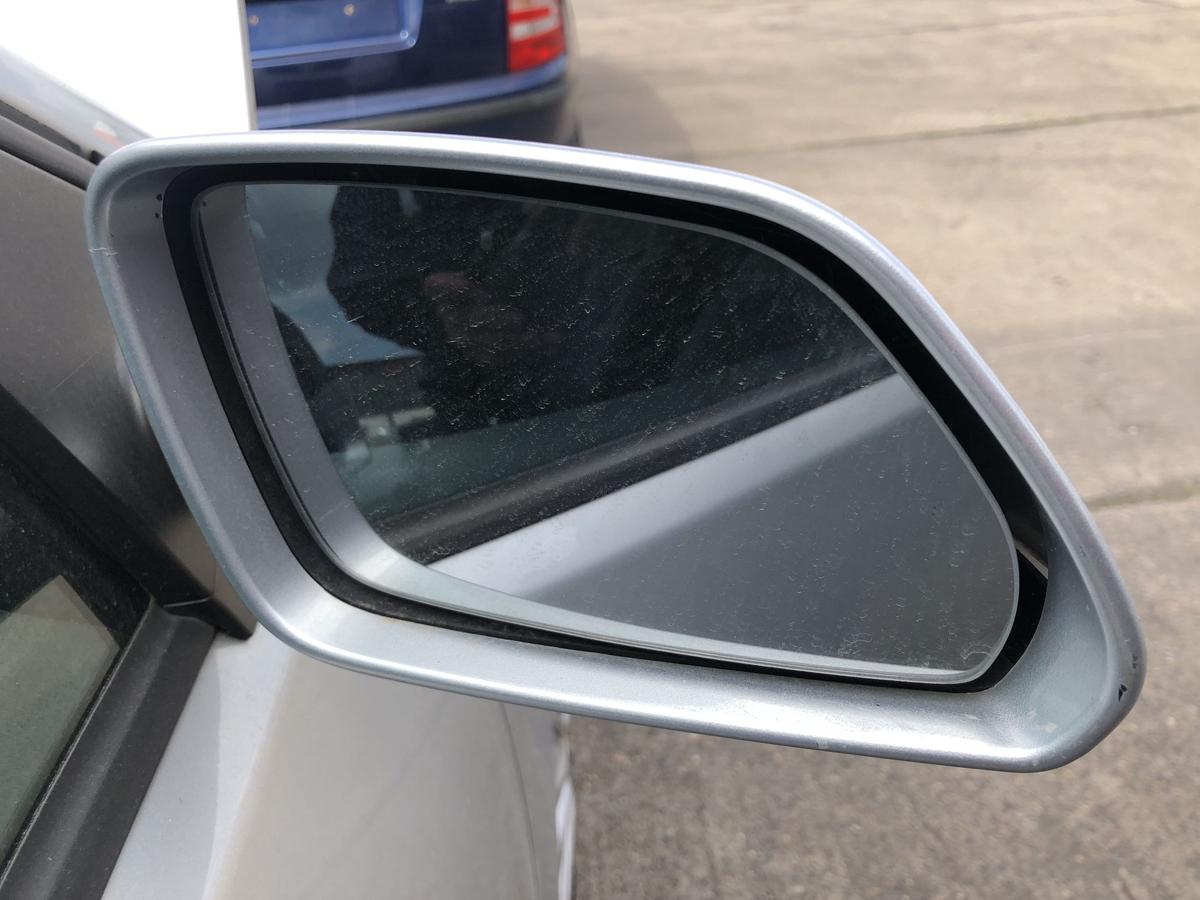 VW Polo 9N3 Aussenspiegel rechts R&uuml;ckspiegel Seitenspiegel elek LA7W silber