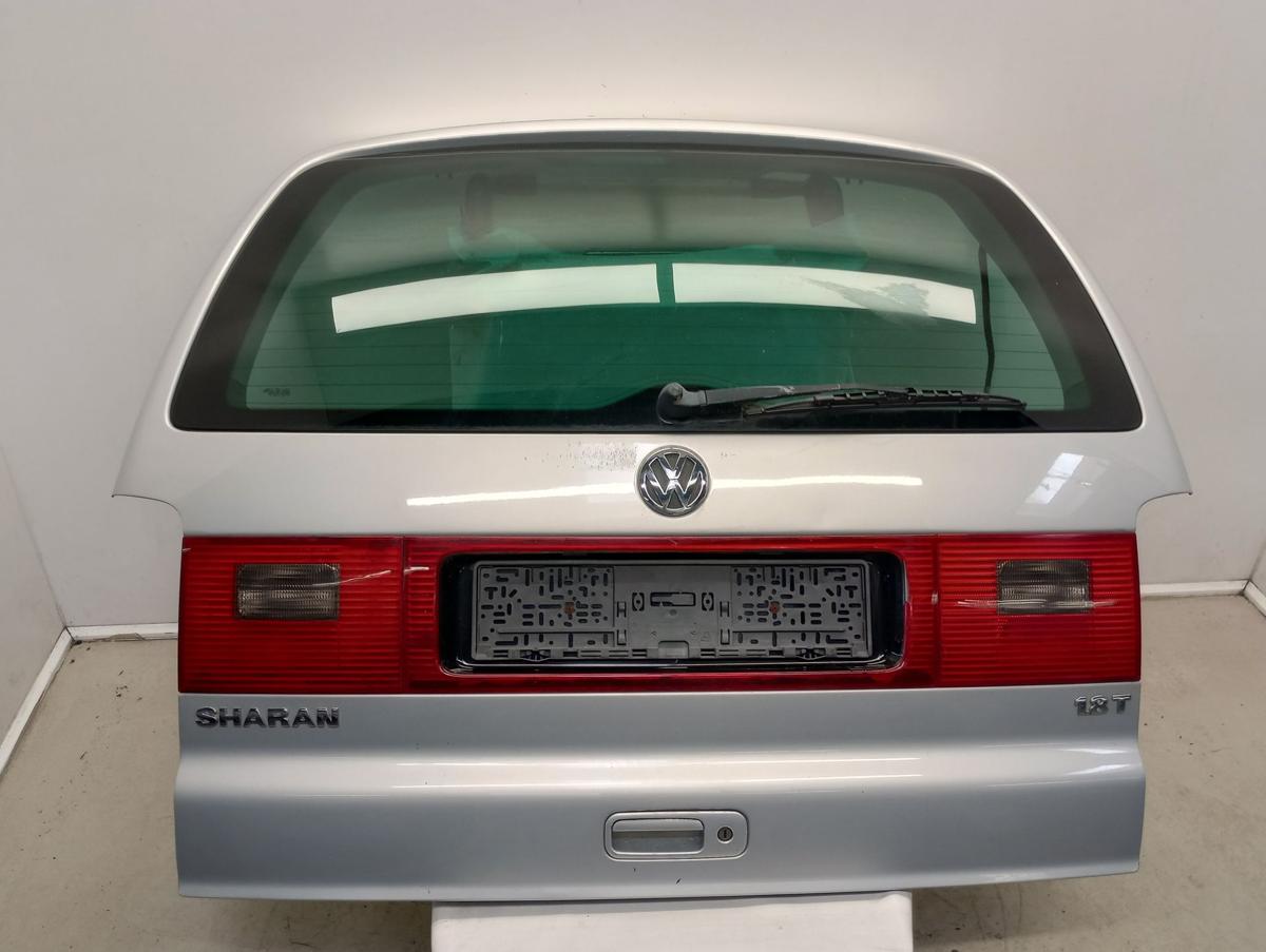 VW Sharan orig Heckklappe mit Scheibe Bj 2002 LB7Z Satinsilber