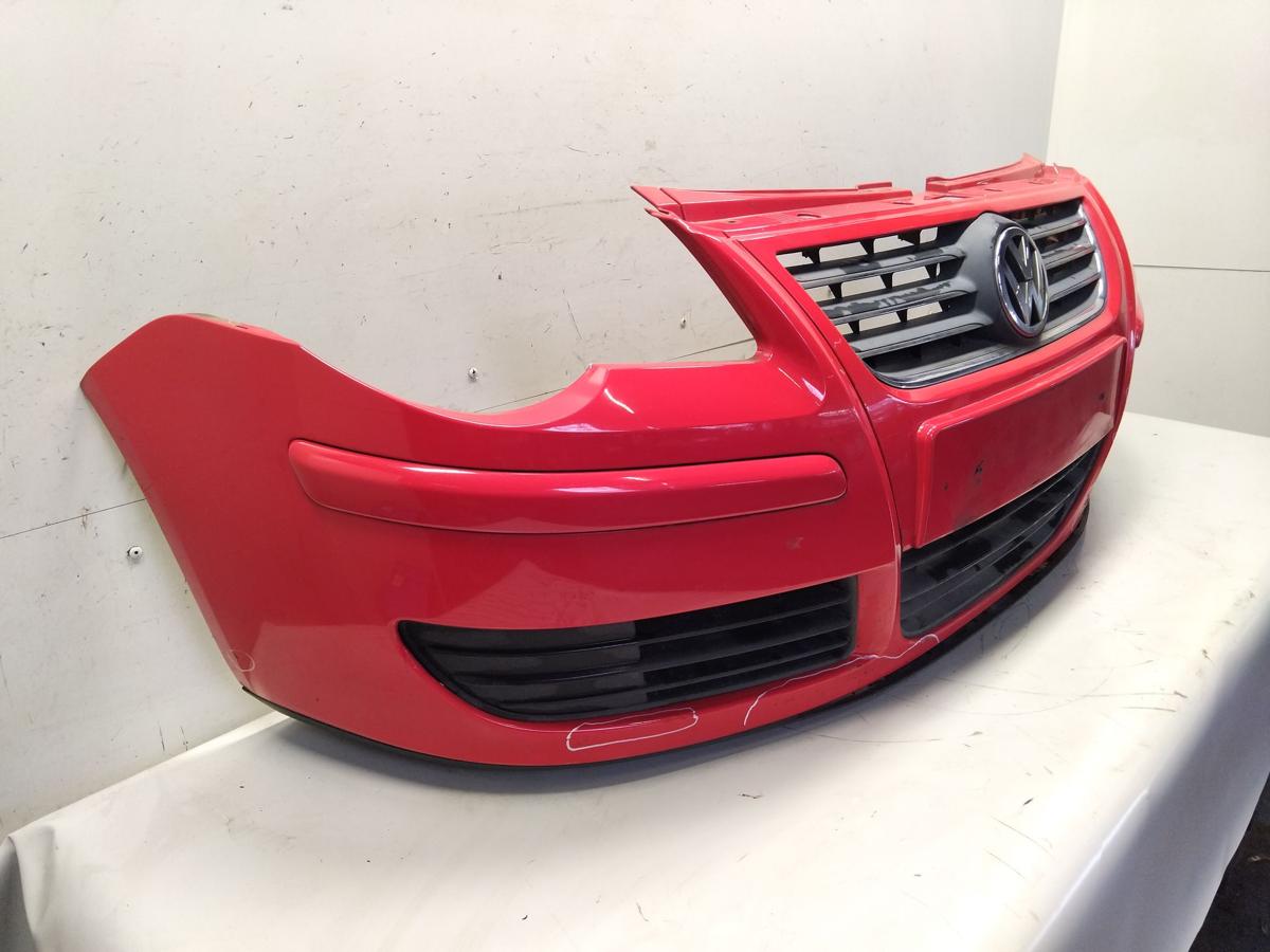 VW Polo 9N3 original Sto&szlig;stange Sto&szlig;f&auml;nger vorn LP3G Flashrot BJ2005