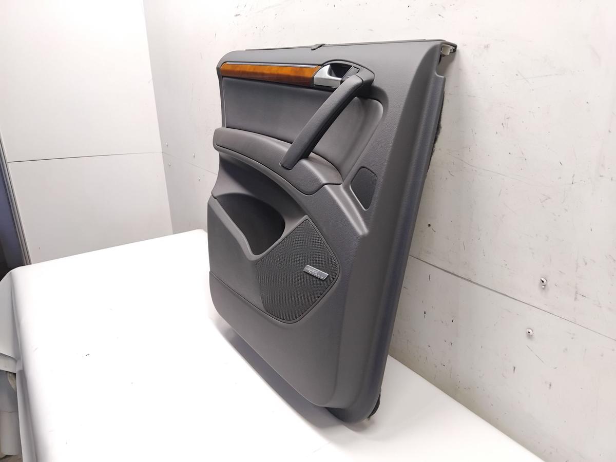 Audi Q7 4L original T&uuml;rverkleidung T&uuml;r hinten links BOSE Kunstleder Sonnenrollo