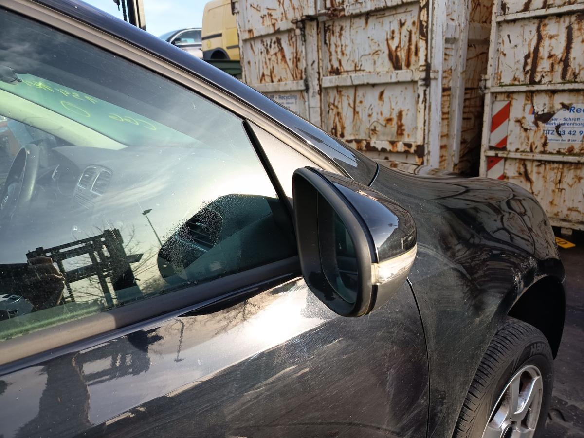 VW Golf VI 6 orig elektrisch verstellbar Spiegel rechts 3trg L041 Schwarz Bj2009