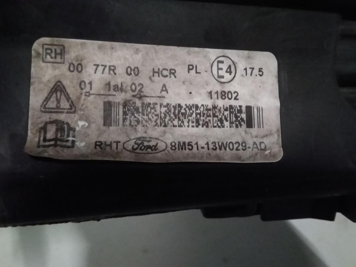 Ford Focus 2 DA3 Facelift orig. Scheinwerfer rechts chrom Halogen mit LWR BJ2008