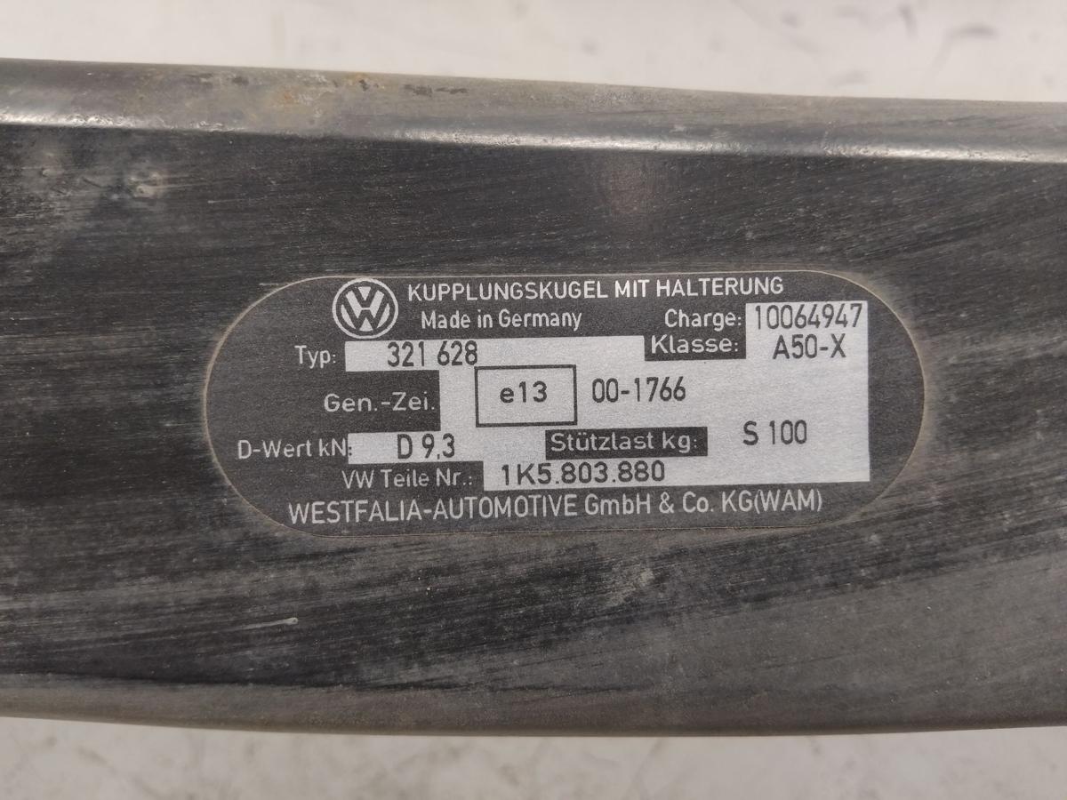 VW Jetta V 1K2 original Anh&auml;ngerkupplung mit abnehmbaren Kopf ohne E-Satz BJ2006