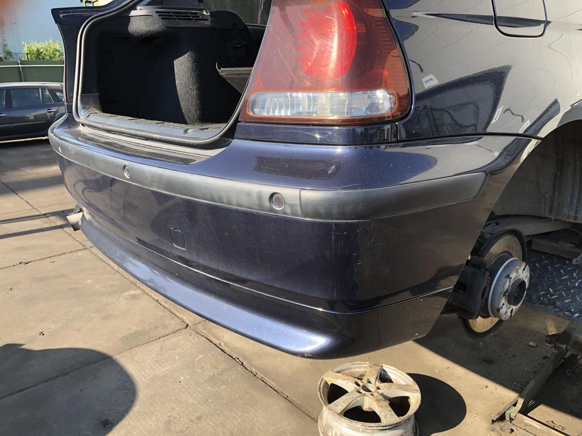 BMW E46 Compact original Stoßstange/Fänger hinten/Heck 317 Orientblau Bj 2004