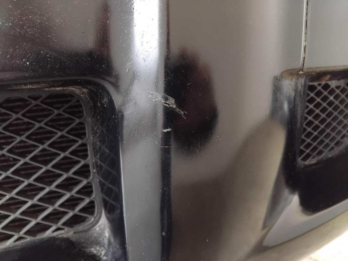 Hyundai Tucson JM orig Stossf&auml;nger Sto&szlig;stange vorn schwarz EB ebony black BJ2006