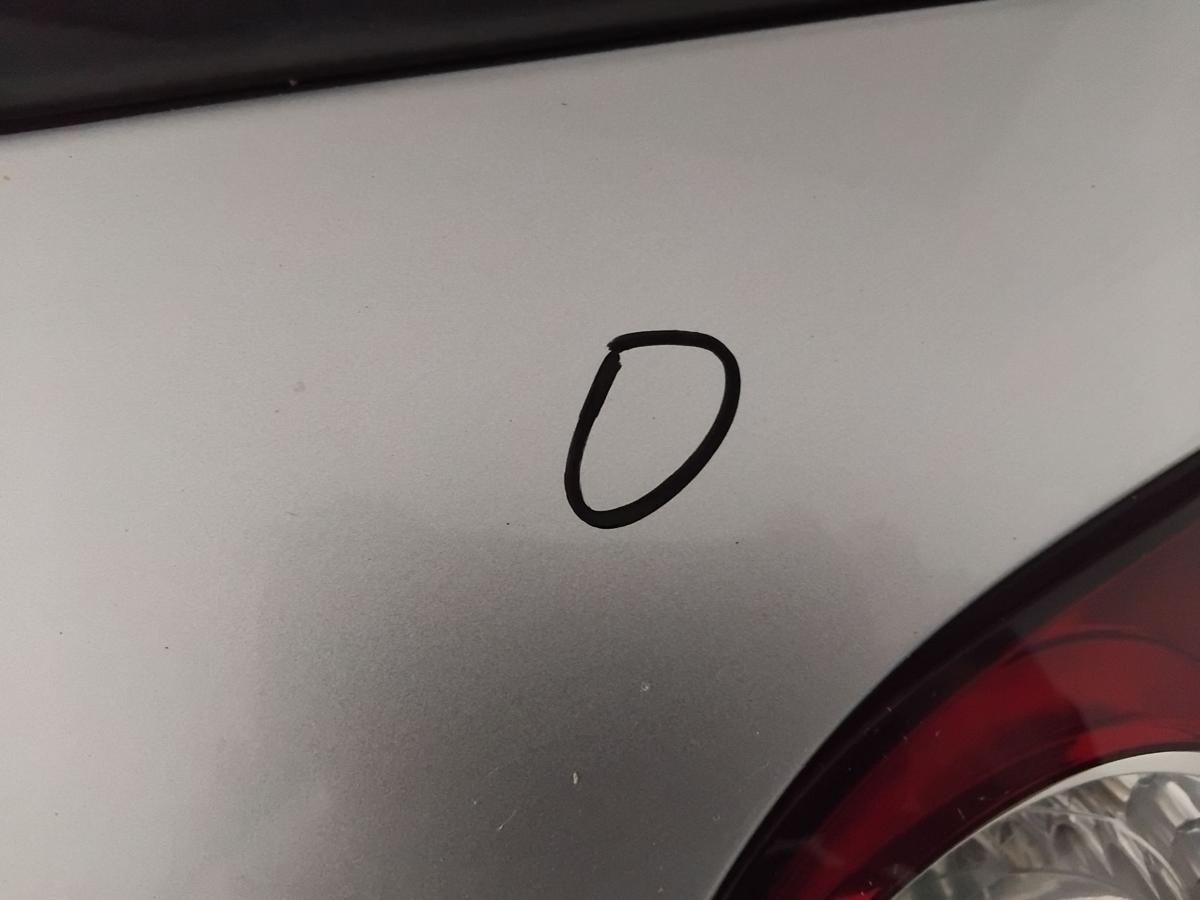 VW Golf Plus 5M Heckklappe reflexsilbermetallic LA7W mit Heckscheibe Rost BJ2005