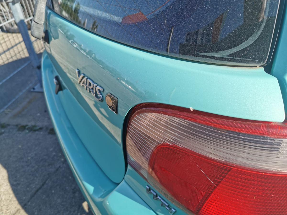 Toyota Yaris XP10 Heckklappe Klappe Deckel hinten 764 Light Aqua Met 3trg Japan