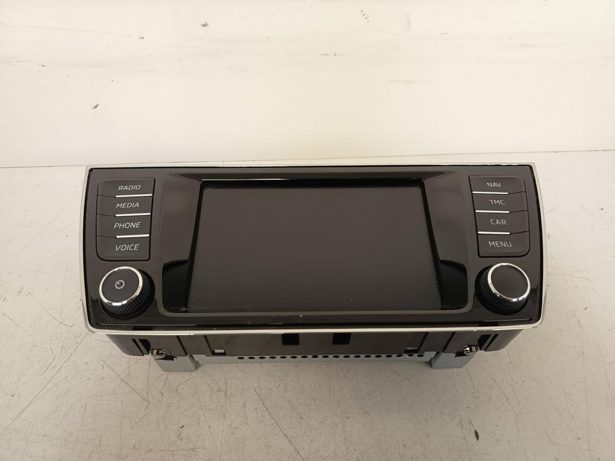 Fabia III NJ original Radiobedieneinheit Display Amundsen Navi 6V0919604A Bj2015