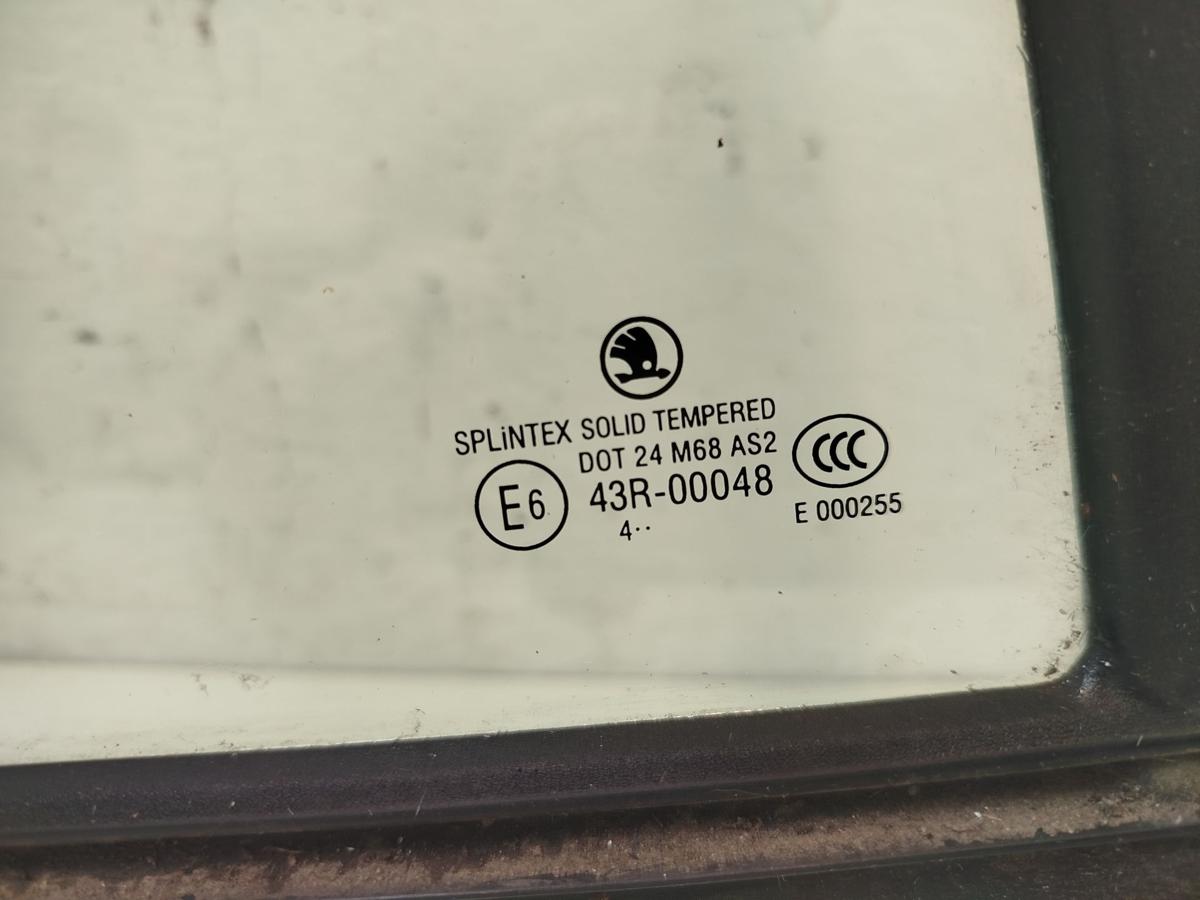 Skoda Fabia 6Y Combi Dreieckscheibe T&uuml;r hinten rechts feste Scheibe Kombi