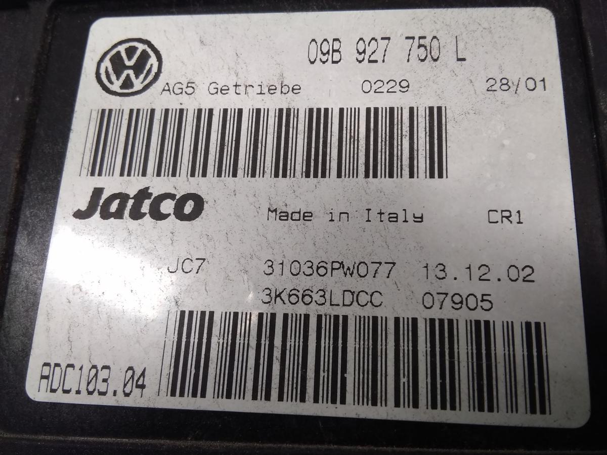VW Sharan 7M Getriebesteuergerät 09B927750L 5G-Automatik Bj.2003