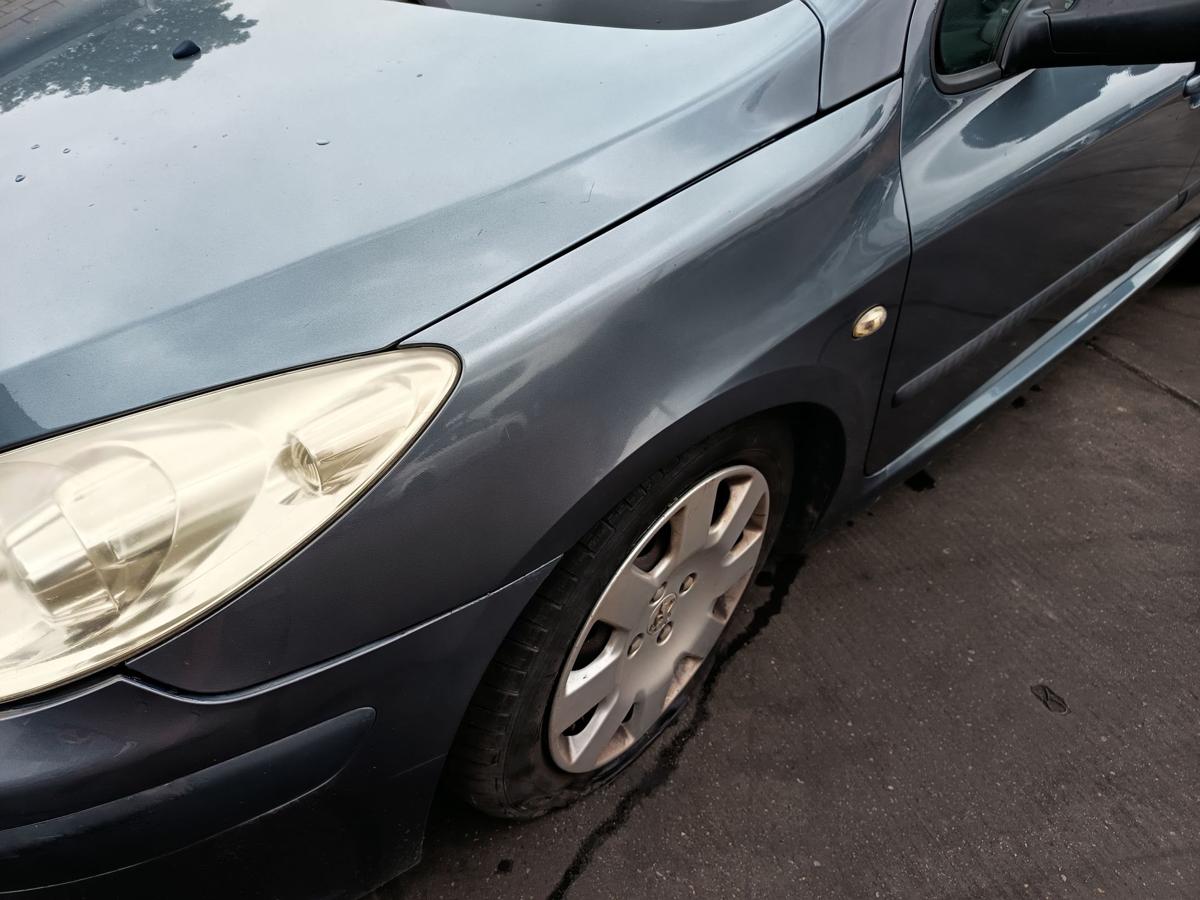 Peugeot 307 orig Kotflügel links Fahrerseite EZW Eisengrau Bj 2005