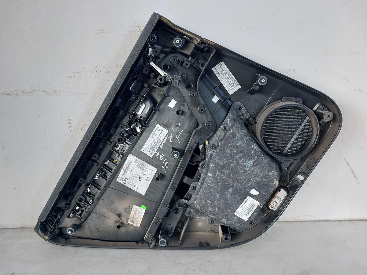 VW Passat 3C B7 Variant T&uuml;reverkleidung vorn rechts Leder schwarz T&uuml;rpappe