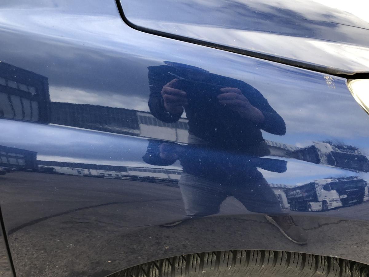 Peugeot 207SW Kotfl&uuml;gel vorn rechts Beifahrerseite Fender KPL Montebello blau