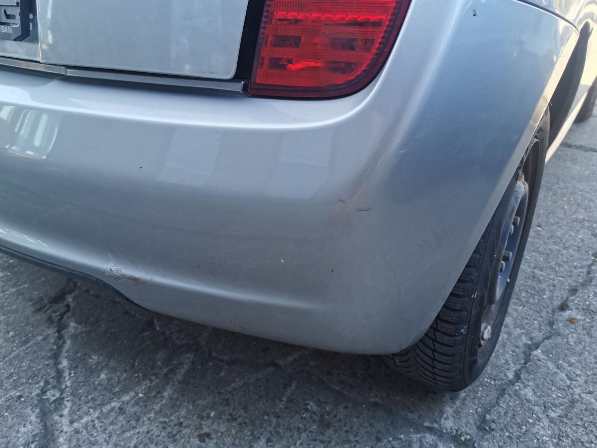 Nissan Micra K12 Stossfänger Stossstange Bumper hinten KY0 Sporty Silver Me 3trg