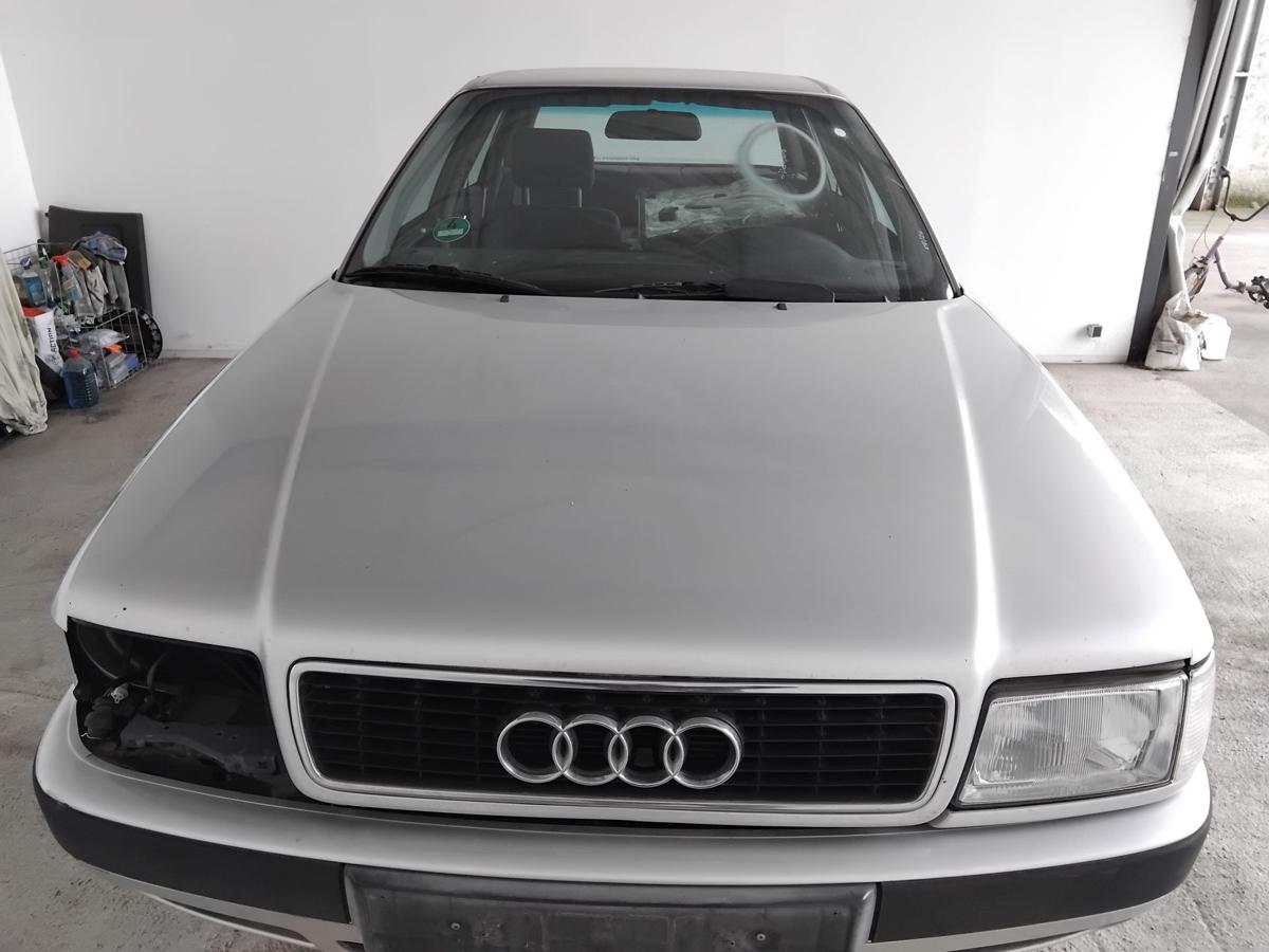 Audi 80 B4 Motorhaube Deckel vorn LY7T Kristallsilbermetallic mit Grill BJ1992