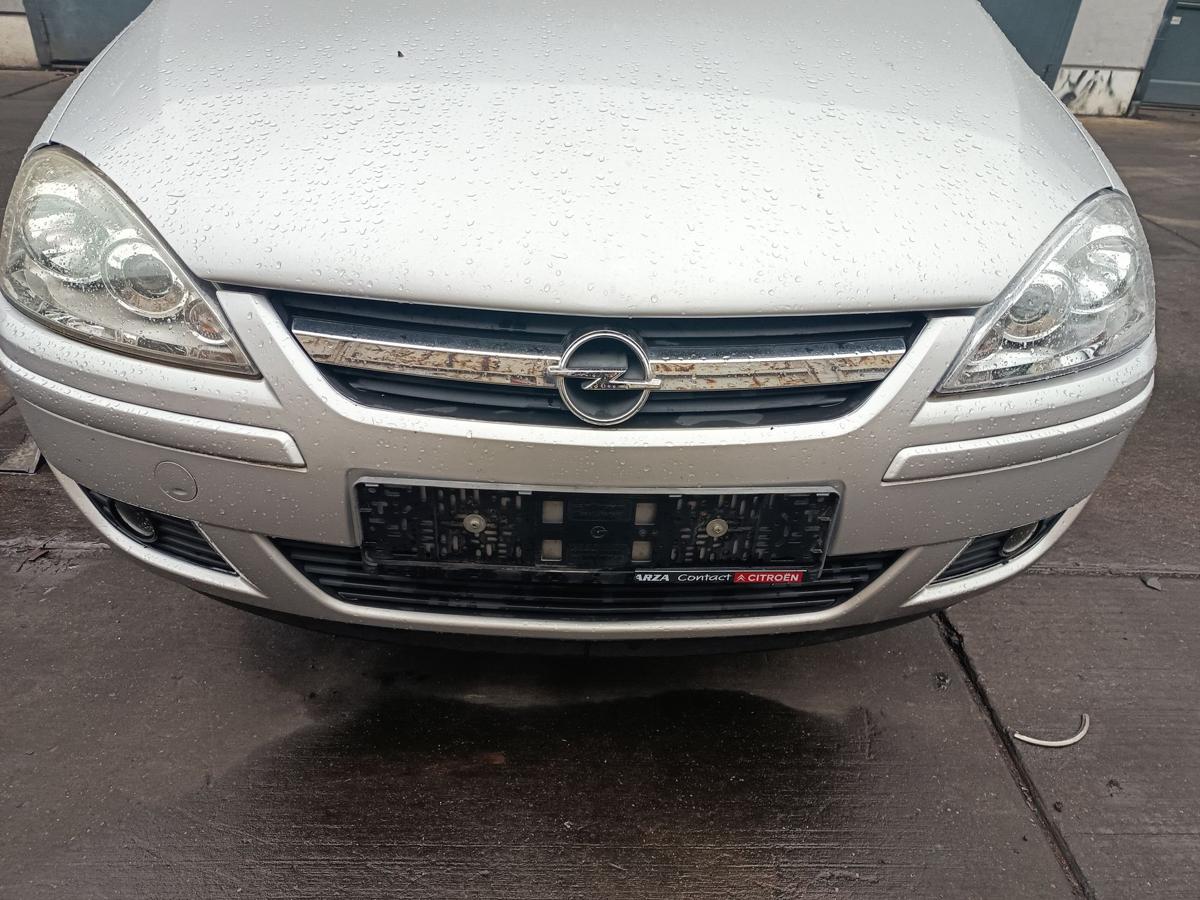 Opel Corsa C Bj 2005 original Stoßfänger vorn mit NSW Z157 Starsilber Facelift