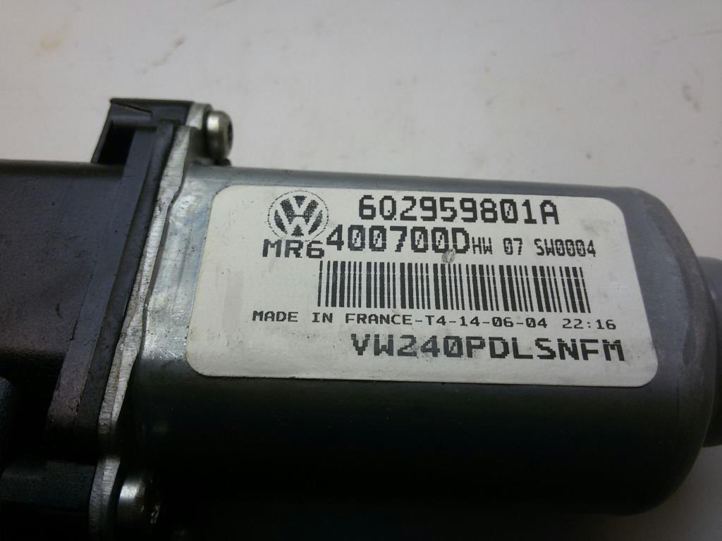 VW Polo 4 9N Fensterhebermotor 6Q2959801A 400700D vorn rechts Beifahrertür 2004