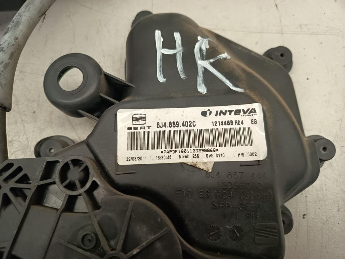 Seat Ibiza 6J 5t&uuml;rer Fensterheber hinten rechts 6J4839402C mit Motor 6R0959812D