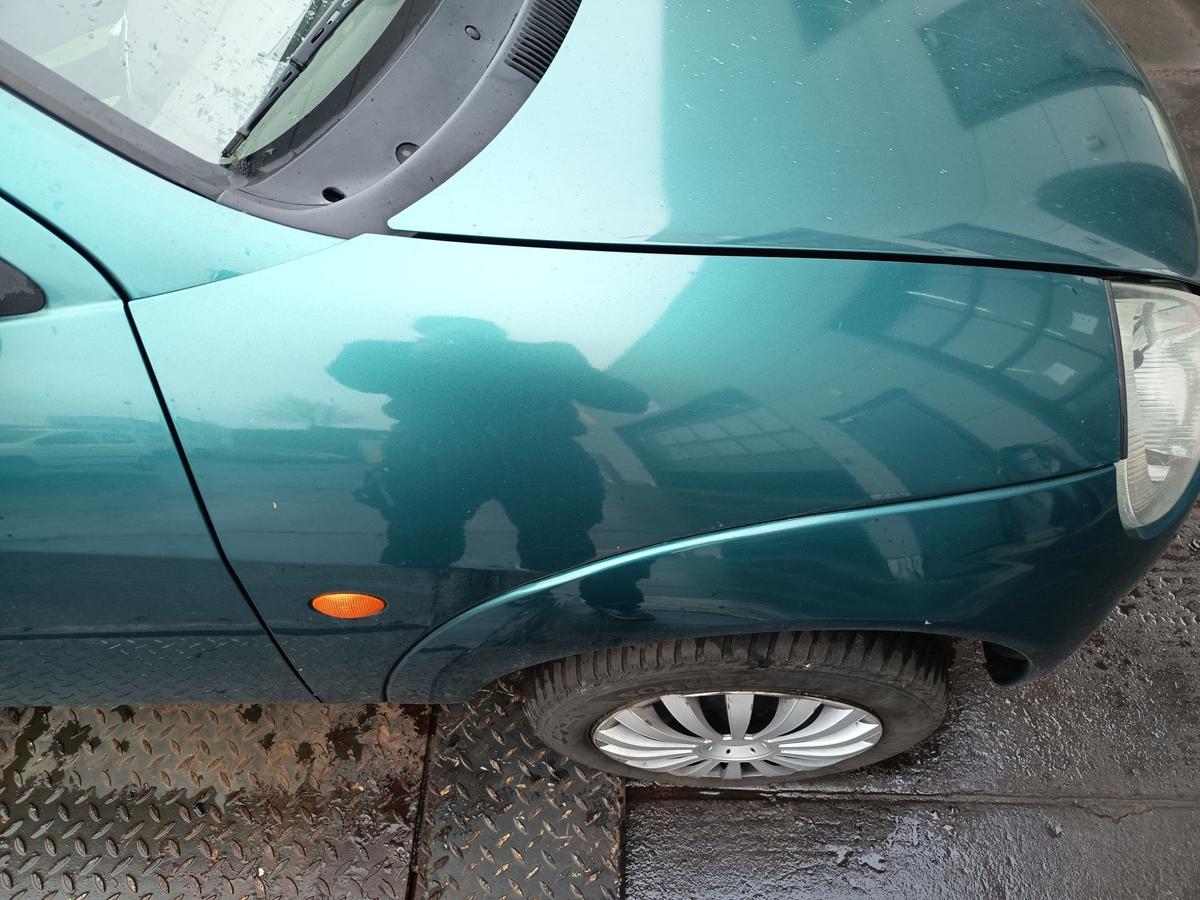 Ford KA RBT original Kotfl&uuml;gel rechts Karibik Gr&uuml;n Baujahr 1999